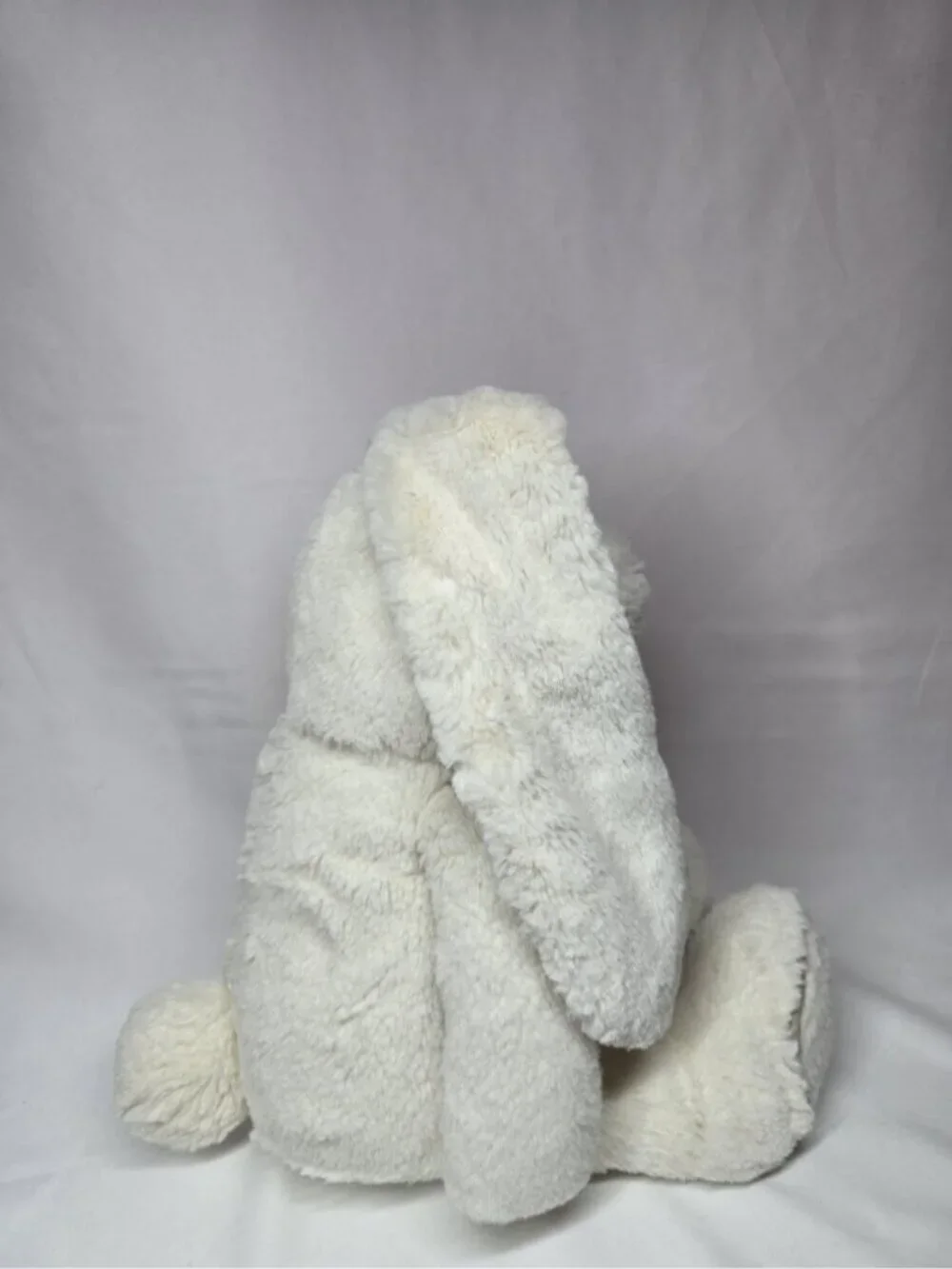 Jellycat Piper Cream Bunny Suede Piping Beige Rabbit Plush Stuffed Animal Toy